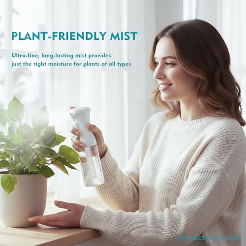 HPPFFY 6.8 OZ Continuous Spray Bottle - Ultra Fine Mist for Hair & More