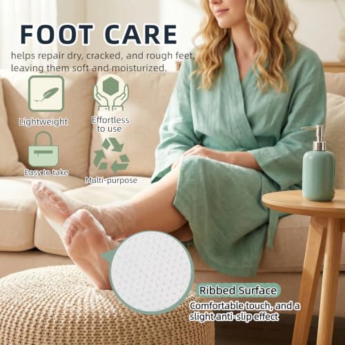 200 Disposable Moisturizing Foot Socks - Leak-Proof, Anti-Slip