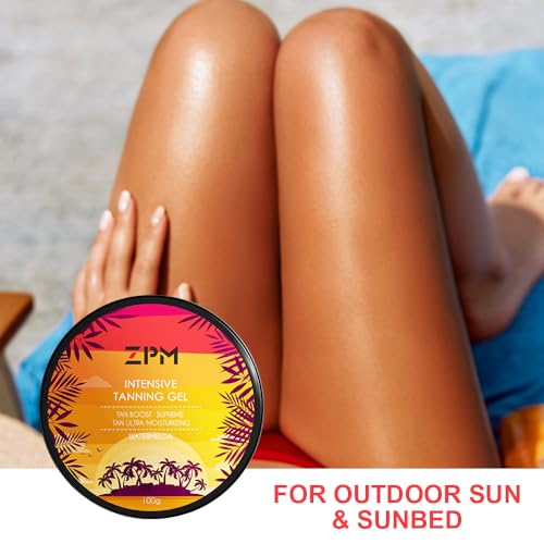 Jeallis Extreme Dark Intensive Tanning Gel – Fast Dark Tan Accelerator with Watermelon Scent, 100g