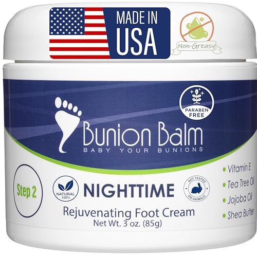 Bunion Bootie Night Cream for Dry Cracked Feet - Soothing Foot Moisturizer