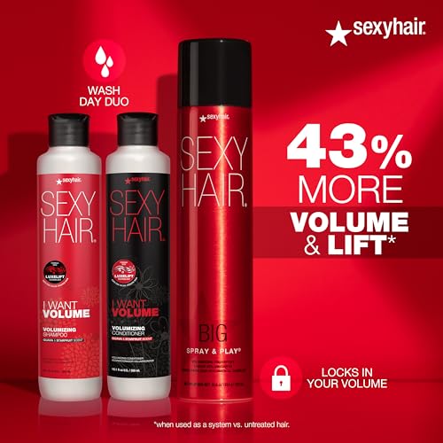 SexyHair I WANT VOLUME Shampoo & Conditioner - 10% More Volume