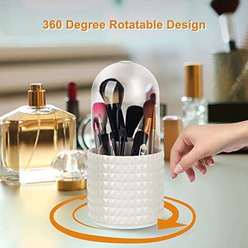 360° Rotating Makeup Brush & Pen Organizer - Multi-Functional Desktop Storage