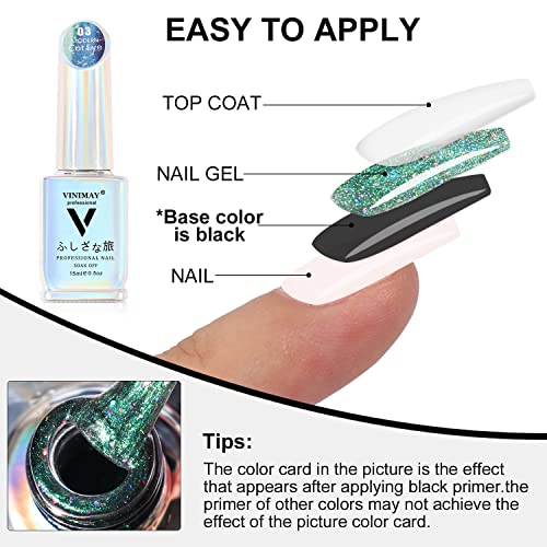 Major Dijit 15ml 9D Galaxy Cat Eye Nail Polish Magnetic Starry Sky Aurora Glitter