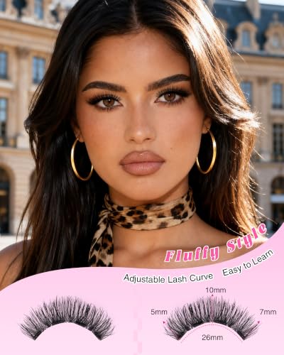 EMEDA Magnetic Eyelashes with Applicator — Reusable, No Glue