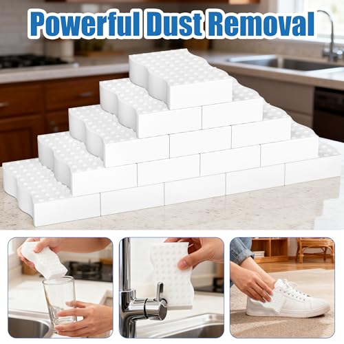 30 Pack Magic Cleaning Sponges - 2X Density Melamine Erasers