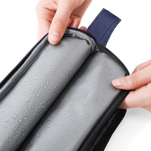 Shark Navy Kids Toiletry Bag - Waterproof Hanging Travel Bag