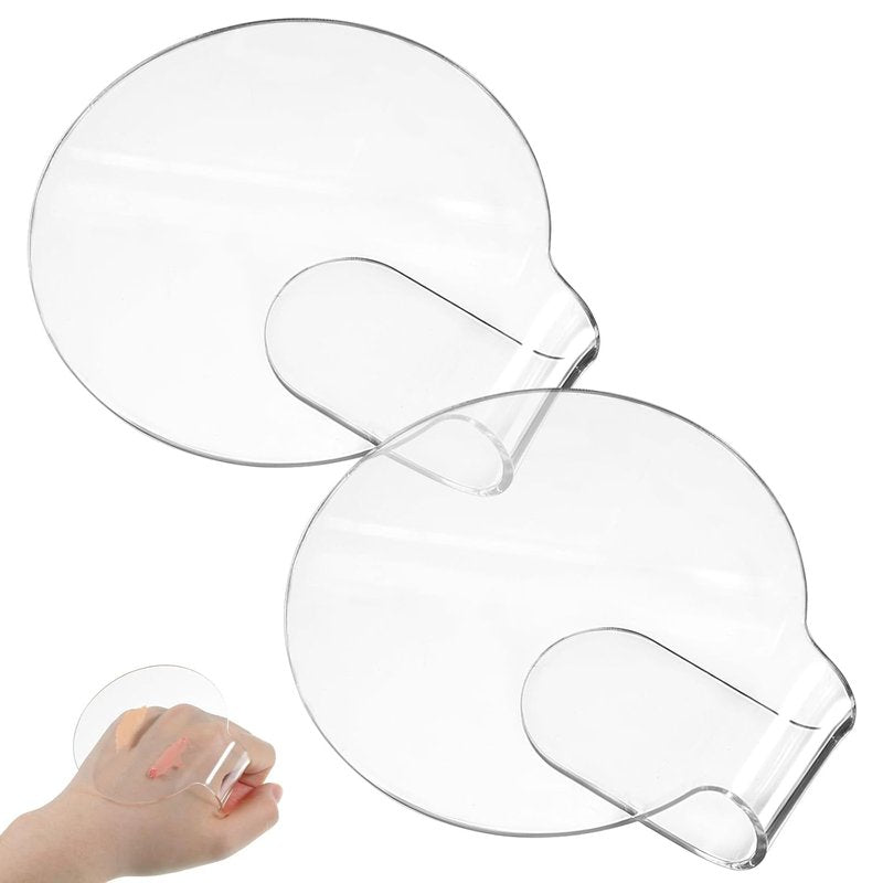 Makeup Mixing Palette Set - Acrylic Clear Tray for Foundation & Eyeshadow | 2 PCS for Beauty Salon