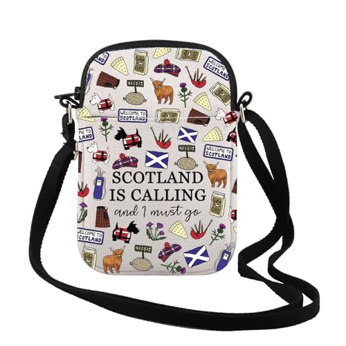 Edinburgh Scotland Canvas Makeup Bag - Durable Zipper Travel Pouch
