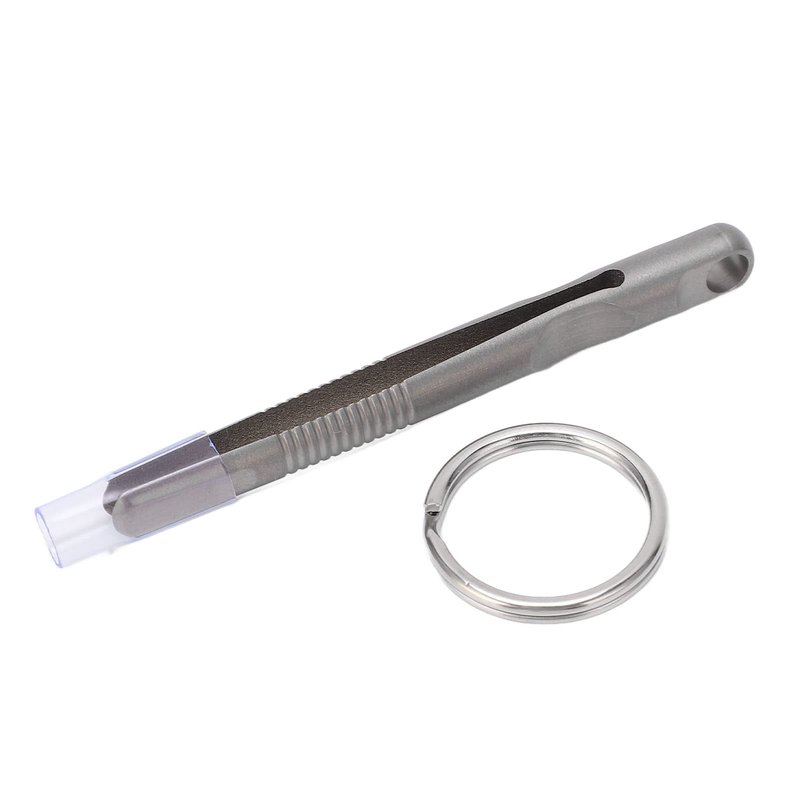 Tefola Portable Mini Keychain Tweezer, Titanium Alloy, Silver, EDC Multi-tool, Easy to Carry