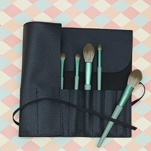 Bird&Fish Roll-Up Makeup Brush Case - Travel Cosmetic Storage Organizer