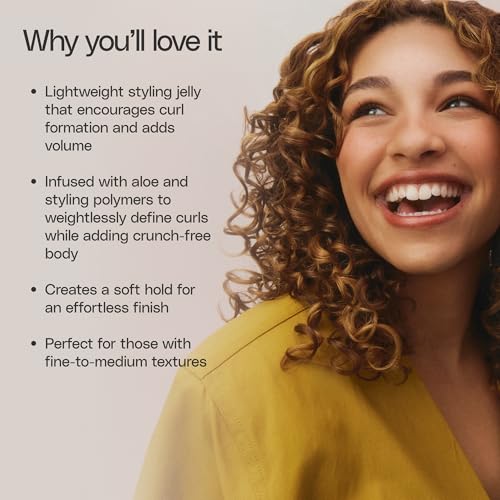 Ouidad Curl Shaper Volumizing Jelly - Lightweight Curl Enhancer for Loose Curls & Waves