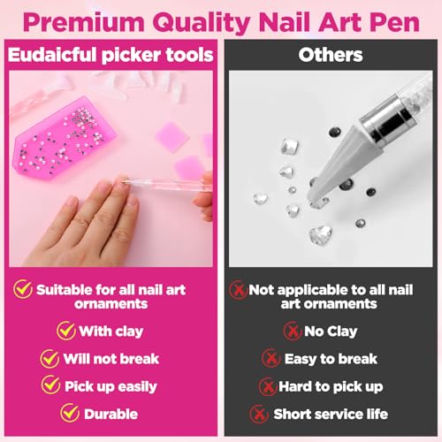 Rhinestone Picker Tool Kit with 8 Tips for Nail Art & Jewelry Crafting