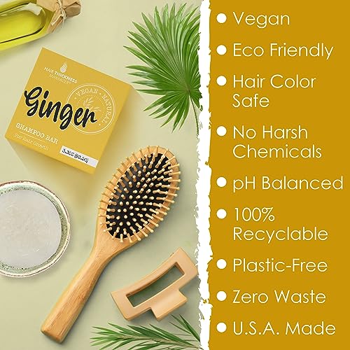 Ginger Shampoo Bar for Hair Growth | Eco-Friendly, USA Made