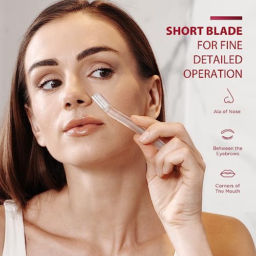 SINAHET 3 Pack Dermaplane Razors for Women Face Hair Removal & Exfoliation