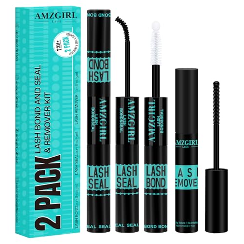 AMZGIRL Lash Bond and Seal + Remover Kit for Cluster Lashes