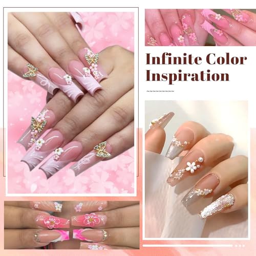 3D Flower Nail Charms - 2 Boxes Mixed Cherry Blossom Decorations