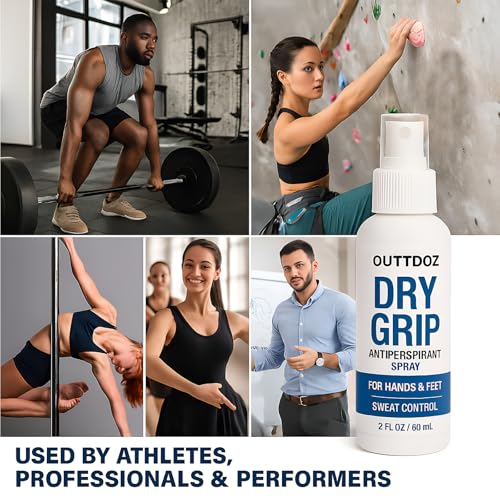 DryGrip Antiperspirant Spray for Hands & Feet | 15% Aluminum Chloride