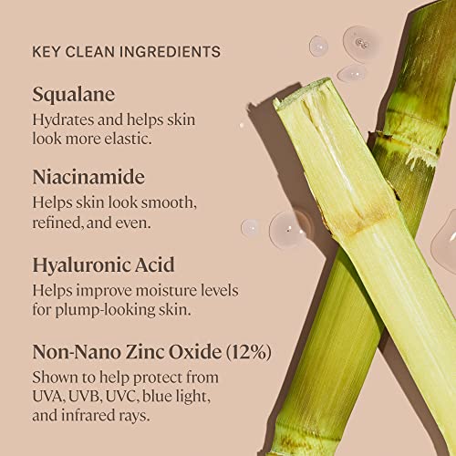 ILIA - Super Serum Skin Tint SPF 40 | Lightweight Foundation With Mineral SPF | Hydrate, Smooth, Plump | Non-Comedogenic, Clean, Cruelty-Free & Vegan (Bom Bom ST5, 1 fl oz | 30 ml)