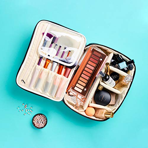 Ellis James Designs Extra Large Makeup Train Case with Dividers