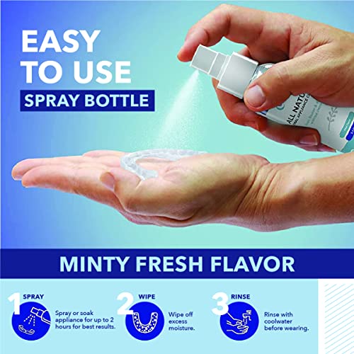 CustMBite All Natural Dental Appliance Cleaner - 3.4oz Spray