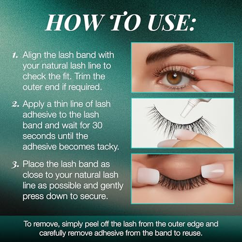 Ardell Natural False Eyelashes - Lightweight, Short Length, Reusable