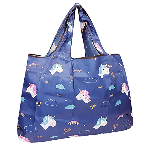 Allydrew Large Foldable Nylon Tote Bag - Reusable Grocery Bag