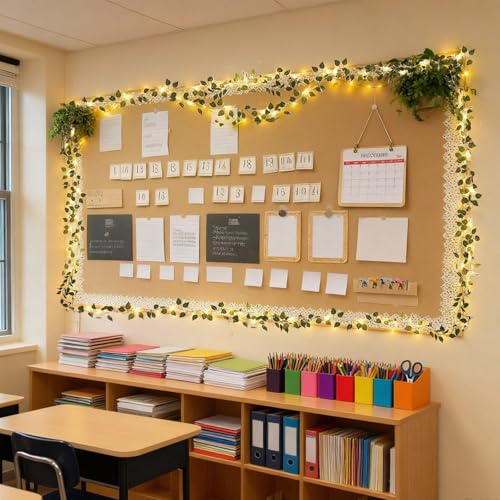 CEWOR 40ft LED Ivy String Lights - Battery Operated Garland for Home & Wedding Decor