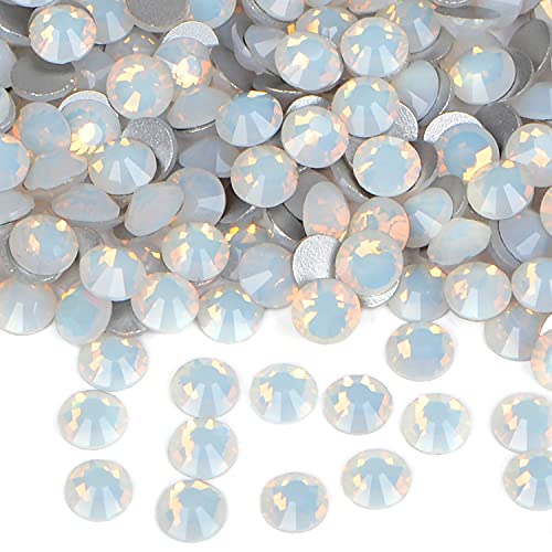2880PCS White Opal Flatback Rhinestones for DIY Jewelry & Nail Art