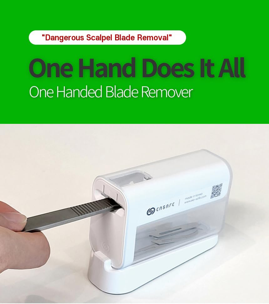 Dermaplane Blade Remover - One-Handed No-Touch Disposal Tool | Holds 100 Blades