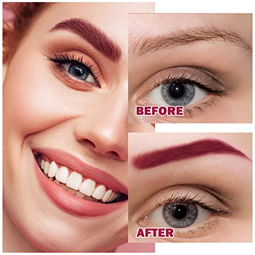 XINGXYUEL Eyebrow Pomade Cream 9# Wine Waterproof Long Lasting with Brush