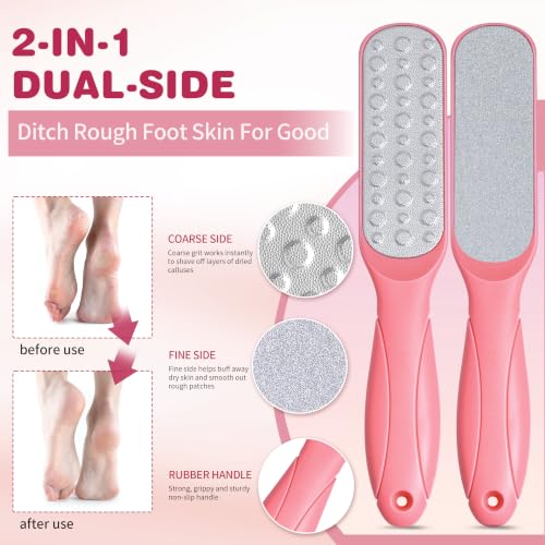 Aloe Lavender Foot Soak Set with Foot File & Urea Cream for Callus & Crack Care