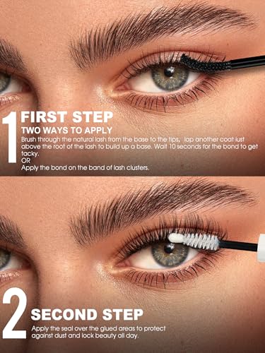 AGGRAD Black Bond & Remover Kit - Super Strong Lash Glue for Extensions