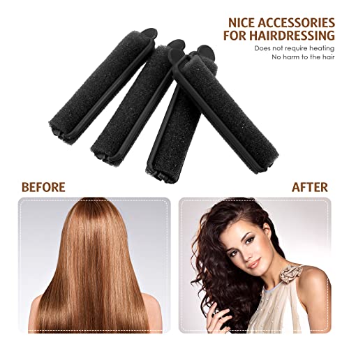 Syhood Foam Sponge Hair Rollers Set with Rat Tail Comb - 43 Pcs