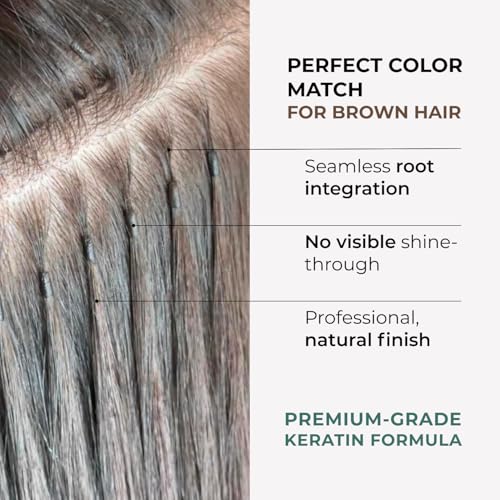 PURE KERATIN BEADS FOR HAIR EXTENSIONS, HIGH-MELTING ITALIAN FORMULA, SLAVIC PREMIUM QUALITY, NO FILLERS, ECONOMICAL USE, ALSO IDEAL FOR RE-TIPPING & BOND REPAIR (BROWN+CLEAR, 50G)