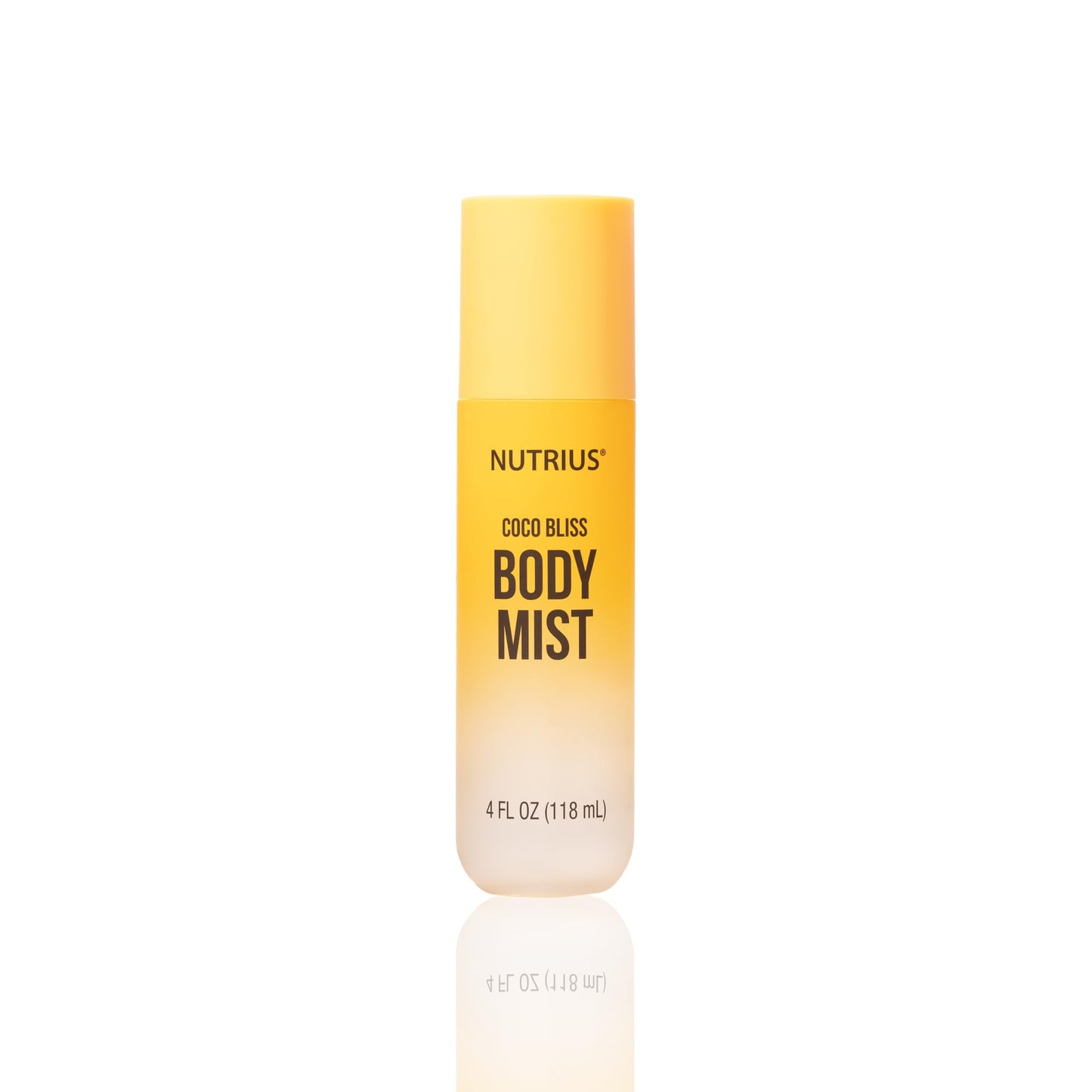 Nutrius Body Mist for Women, Coco Bliss Tropical Coconut Scent, Hydrating Fragrance Body Spray with Nourishing Botanical Extracts, Long Lasting, Vegan, Cruelty Free, 4 fl oz