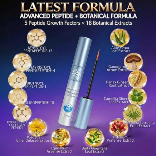Eyelash Growth Serum - Advanced Peptide Formula for Fuller Lashes