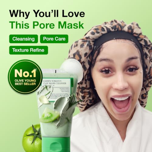 Green Tomato Pore Clay Mask Cleanser - 4.05 Fl Oz - Deep Cleanse