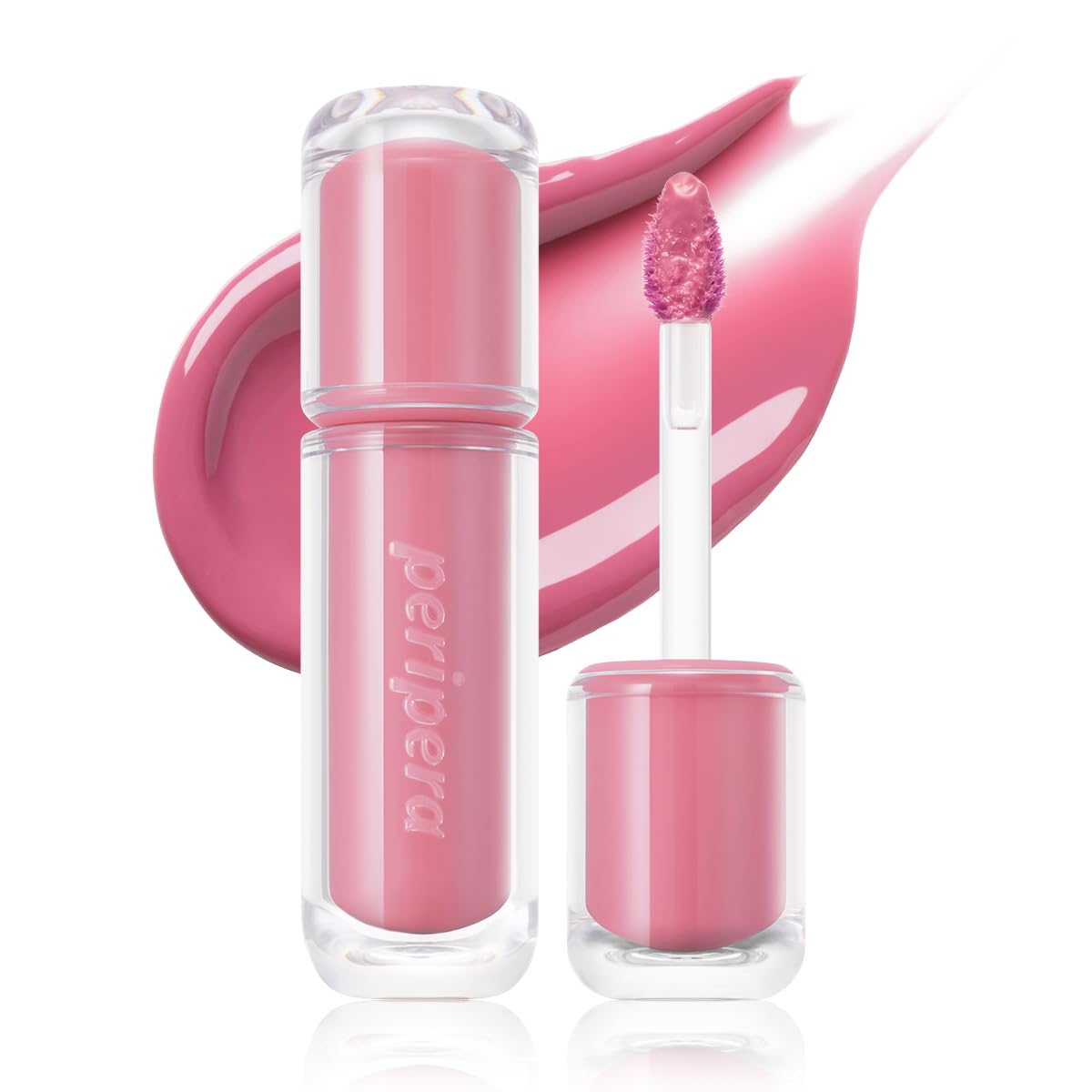 Peripera Mood Glowy Tint - Buildable K-Beauty Lip Tint for Sensitive Lips | Lightweight, Non-Sticky, 01 Tiny Strawberry