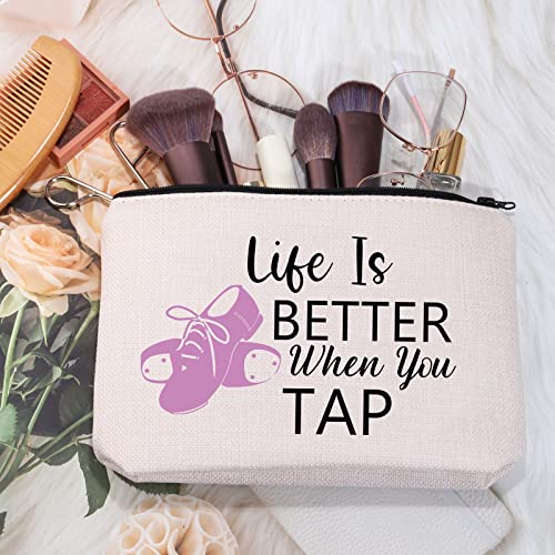 When You Tap Makeup Bag - MEIKIUP Cosmetic Bag for Dancers