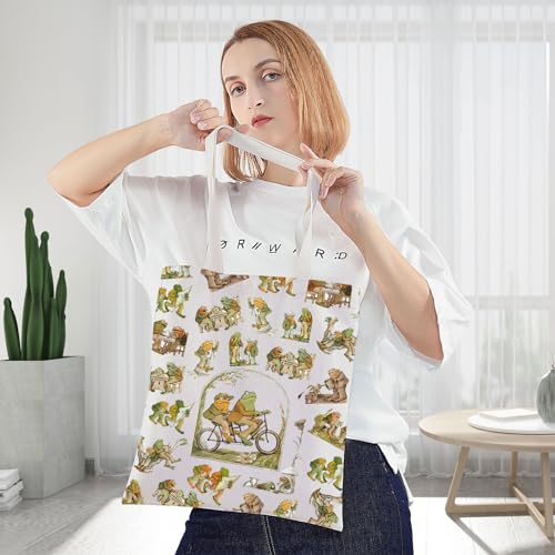 WZMPA Frog & Toad Cosmetic Bag - Funny Frog Character Makeup Pouch Gift