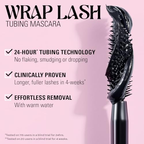 Revolution Wrap Lash Tubing Mascara - 24-Hour Black Formula