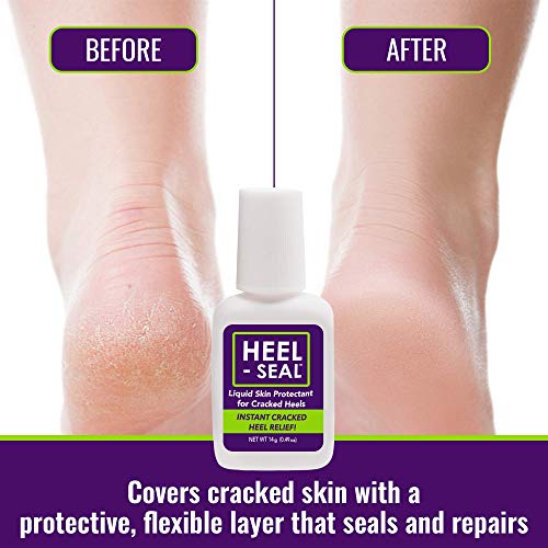 Heel-Seal Liquid Skin Protectant for Cracked Heels & Foot Repair 3X Larger Bottle