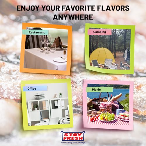 Stay Fresh Mini Travel Salt and Pepper Shakers - Portable & Refillable Set of 2