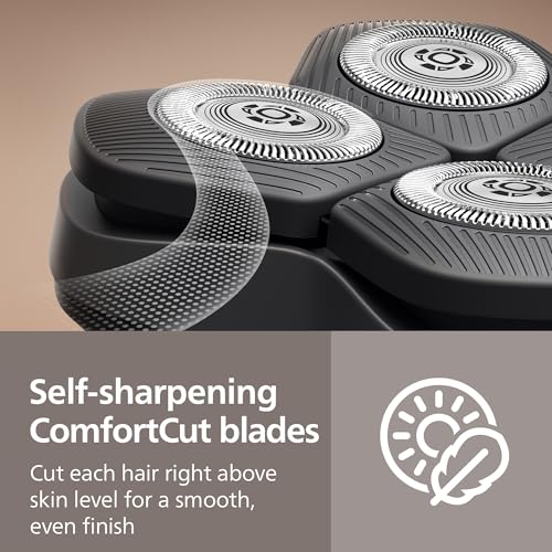 Philips Norelco Head Shaver Pro 9000 Series - Electric Shaver for Men and Women, 360¡Æ Flexing Head & ComfortCut Blades for Clean Shave, Gentle on Skin, Model HS9980/40