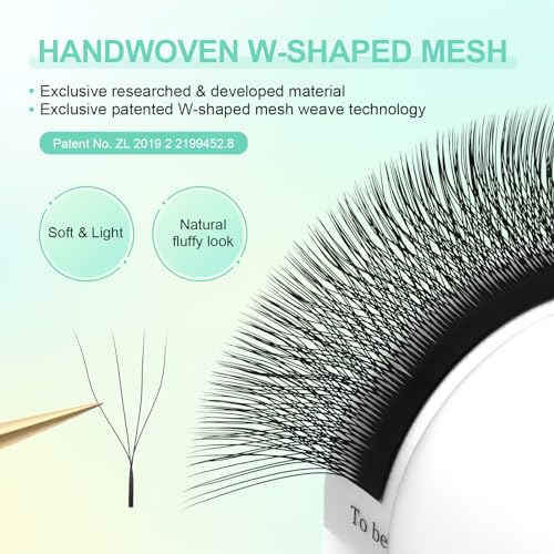NAGARAKU 4D W Premade Lash Fans Extensions - 0.07D Mix 8-15mm