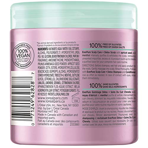 L'Oreal Paris EverPure Exfoliating Scalp Scrub with Apricot Seed - 8 oz