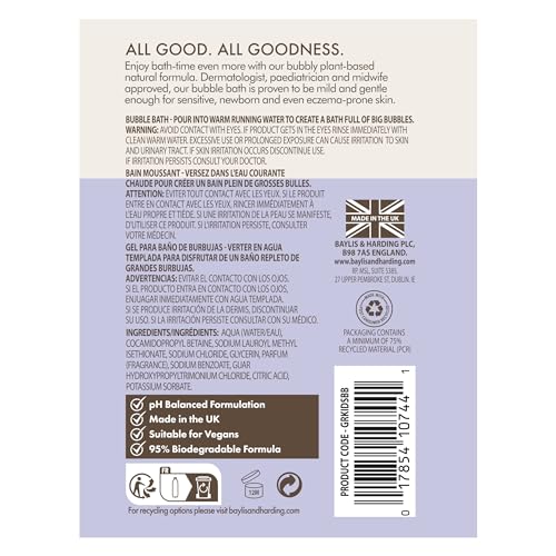 Baylis & Harding Lavender & Vanilla Kids Bubble Bath, 3 Pack - 16.9 Fl. Oz