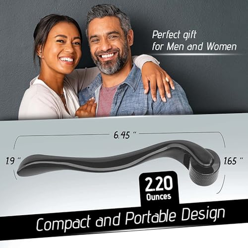 Boolavard Microneedle Derma Roller for Face & Beard - 3 Sizes