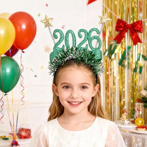 Sparkly New Year Headband - Happy New Year Star Tiara Hair Accessory