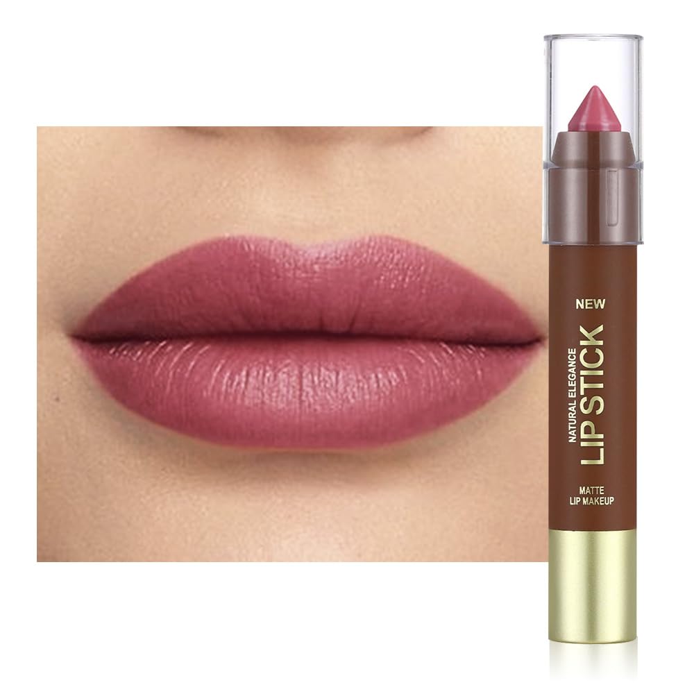 Maroon Red Matte Lipstick - Long Lasting Waterproof Vegan Lip Color | 24-Hour Moisturizing Stain